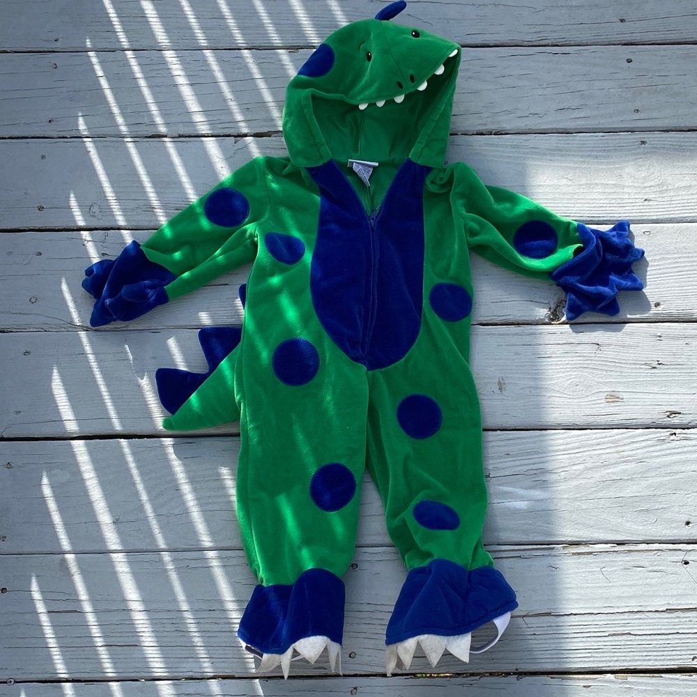 Mini wear 12 Month Green Blue Dragon Costume